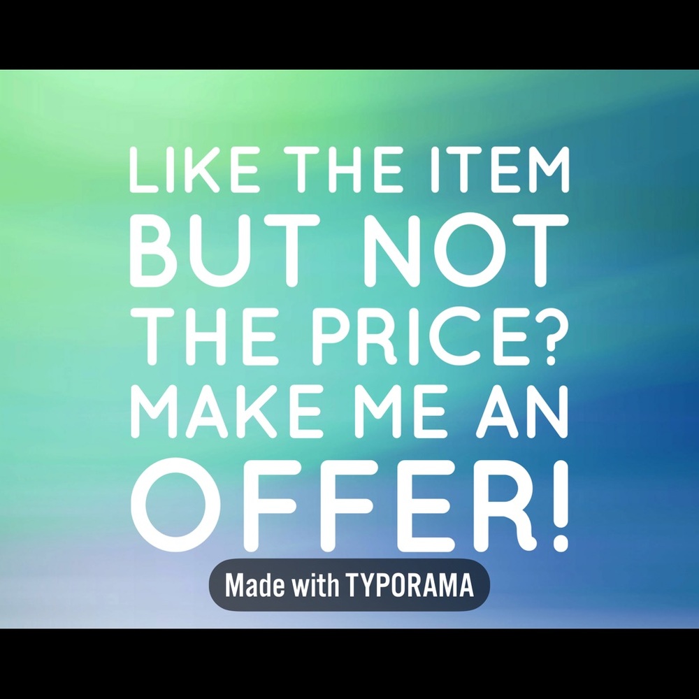 All Reasonable Offers Considered